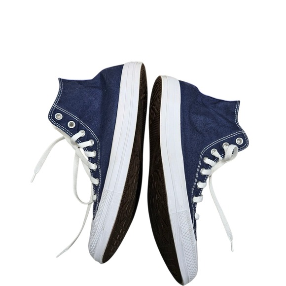 Converse Custom High Top Sneakers Pink Blue Colorblock Mens‎ Size 10.5 - Picture 6 of 10